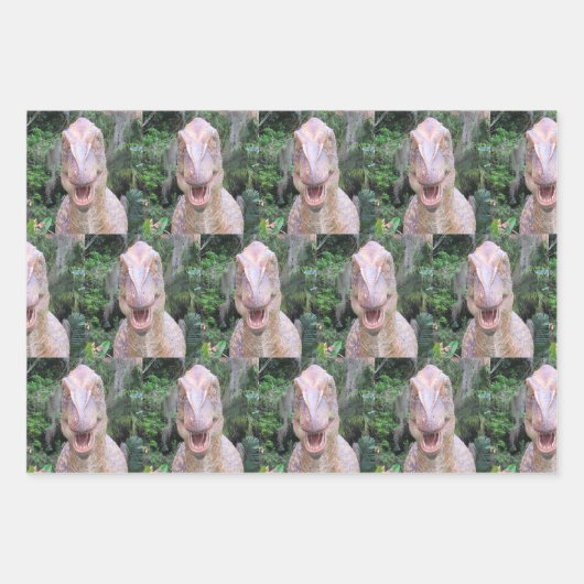 Dinosaurus inpakpapier vellen - 3 design (Voorkant 3)