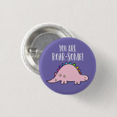 dinosaurus je bent Rawr vrienden klasgenoot valent Ronde Button 3,2 Cm (Voorkant /achterkant)