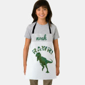  Dinosaurus Jeugd Chef Gepersonaliseerde Kinder Schort (Insitu)