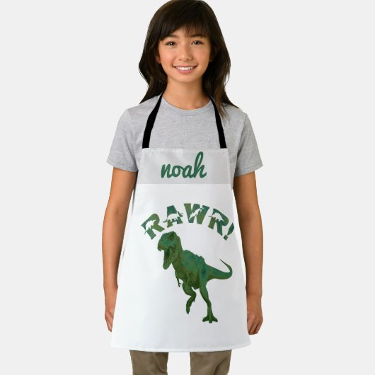  Dinosaurus Jeugd Chef Gepersonaliseerde Kinder Schort (Insitu)