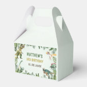 Dinosaurus Jongen 3e Verjaardagsfeestje Bedankdoosjes (Voorkant Zijde)