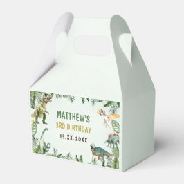 Dinosaurus Jongen 3e Verjaardagsfeestje Bedankdoosjes