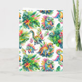 Dinosaurus Jongen Verjaardagsfeestje Custom Foto T Bedankkaart (Achterkant)