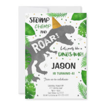 Dinosaurus Jongen Verjaardagsfeestje