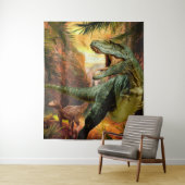 Dinosaurus Jongens Verjaardag TRex | Fotobackdrop Wandkleed (In situ)