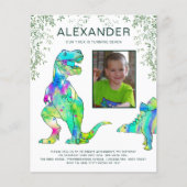 Dinosaurus Jungle T Rex Brul Verjaardagsfeestje (Voorkant)