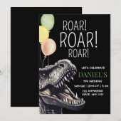 Dinosaurus Jurassic Adventure T-Rex Verjaardag Kaart (Voorkant / Achterkant)