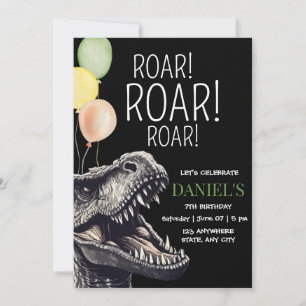 Dinosaurus Jurassic Avontuur T-Rex Verjaardag  Kaart