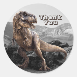 Dinosaurus Jurassic Park Dank u mooi Ronde Sticker