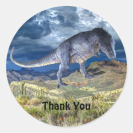 Dinosaurus Jurassic Park Dank u mooi Ronde Sticker