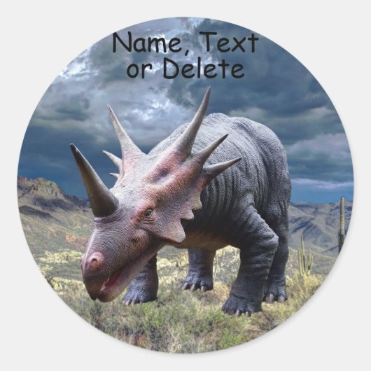 Dinosaurus Jurassic Park Mooi Ronde Sticker (Voorkant)