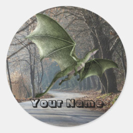 Dinosaurus Jurassic Park Naam Mooi Ronde Sticker