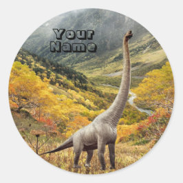 Dinosaurus Jurassic Park Naam Mooi Ronde Sticker