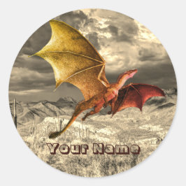 Dinosaurus Jurassic Park Naam Mooi Ronde Sticker