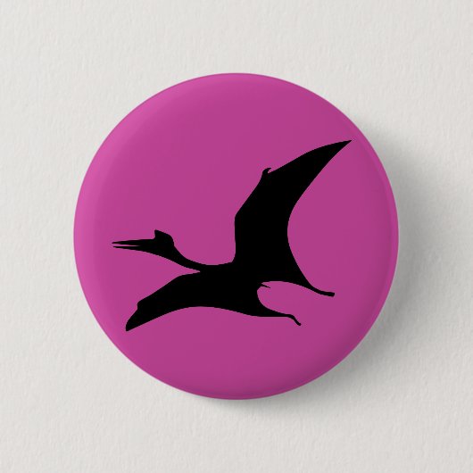 Dinosaurus Jurassic Pink Ronde Button 5,7 Cm (Voorkant)