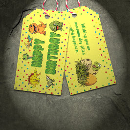 Dinosaurus Jurassic Prehistorische Fun Cartoon Ver Cadeaulabel