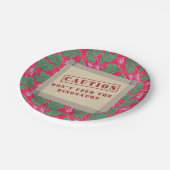 Dinosaurus Jurrasic Boys Verjaardag Papieren Bordje (Gekanteld)