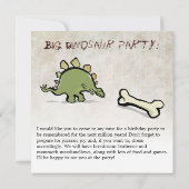 dinosaurus kaart (Achterkant)