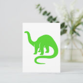 Dinosaurus Kaart Lichtgroen (Staand voorkant)
