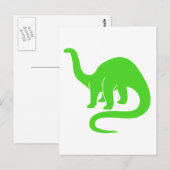 Dinosaurus Kaart Lichtgroen (Voorkant / Achterkant)