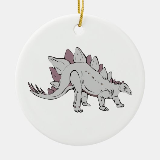 Dinosaurus Keramisch Ornament (Voorkant)