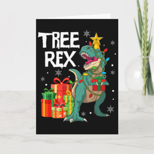 Dinosaurus Kerstboom Pyjama Rex Reptiel Mannen Xma Kaart