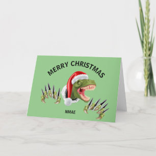 Dinosaurus Kerstkaart Grappige Kerstkaart Kaart