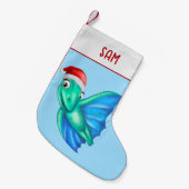 Dinosaurus Kerstkousen | Schattigee dinosaurus bla Kleine Kerstsok (Voorkant (Hangend))