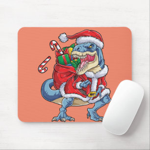 Dinosaurus Kerstman Kerstman T rex Jongens Mannen Muismat