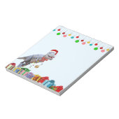 Dinosaurus Kerstmis 5 x 6 Notitieblok (Linkerzijde)