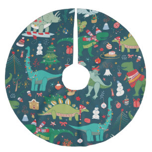 Dinosaurus Kerstmis: Gelukkig Nieuwjaar Kerstboom Rok