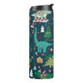 Dinosaurus Kerstmis: Gelukkig Nieuwjaar Thermosbeker (Gedraaid links)