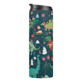 Dinosaurus Kerstmis: Gelukkig Nieuwjaar Thermosbeker (Geroteerd rechts)