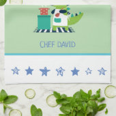 Dinosaurus Keukenhanddoek Chef (Gevouwen)