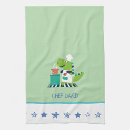 Dinosaurus Keukenhanddoek Chef