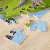 Dinosaurus kind naam puzzel  (Zijkant)