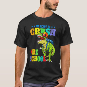 Dinosaurus Kinder Ik ben klaar om de kleuterschool T-shirt