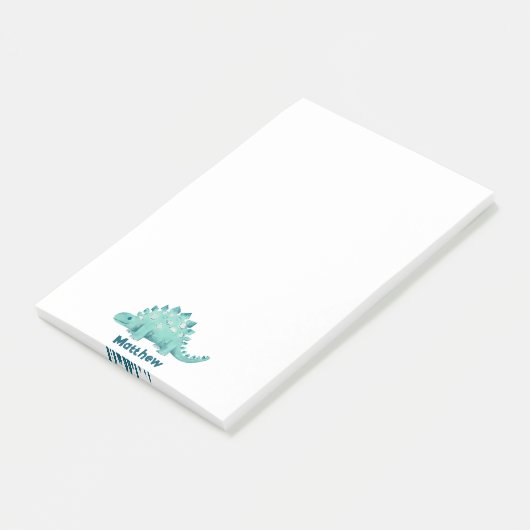 Dinosaurus Kinder naam Post-it® Notes (Schuin)