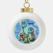 DINOSAURUS KINDER ORNAMENT GEPERSONALISEERD (Voorkant)