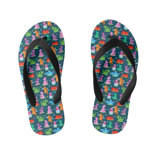 Dinosaurus kinder slippers teenslippers (Voetbed)