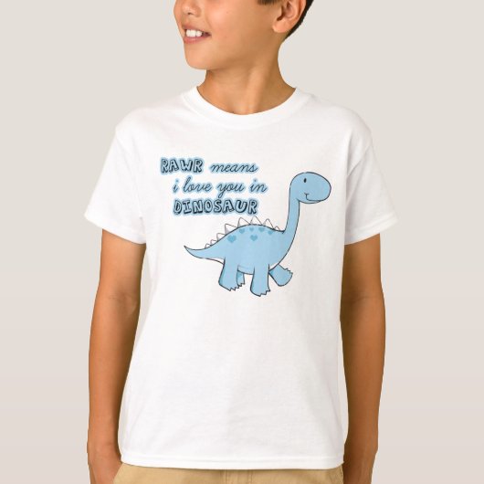 dinosaurus kinder t-shirt (Voorkant)