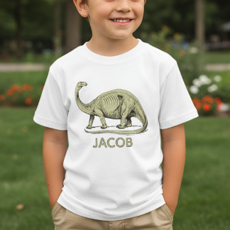Dinosaurus Kinder T-shirt met Aangepaste Naam