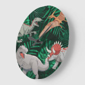 Dinosaurus Kinderen Dino Jurassic Trex Jongen Slaa Grote Klok (Hoek)