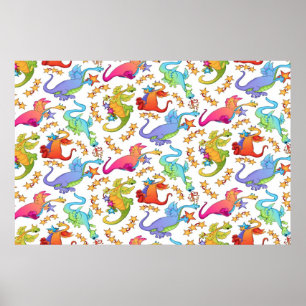 Dinosaurus Kinderen Muurschildering Poster baby Sl