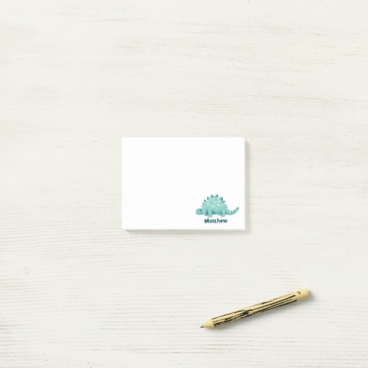 Dinosaurus Kinderen Naam Post-it® Notes (Op bureau)