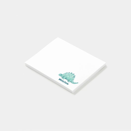 Dinosaurus Kinderen Naam Post-it® Notes (Schuin)