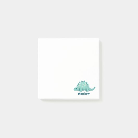 Dinosaurus Kinderen Naam Post-it® Notes (Voorkant)
