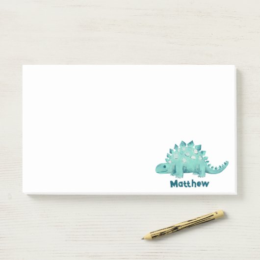 Dinosaurus Kinderen Naam Post-it® Notes (Op bureau)