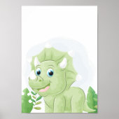 Dinosaurus-kinderkamerposter Dino-kinderkamerprint Poster (Voorkant)