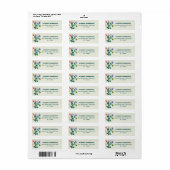 Dinosaurus Kinderverjaardagsfeestje Etiket (Full Sheet)